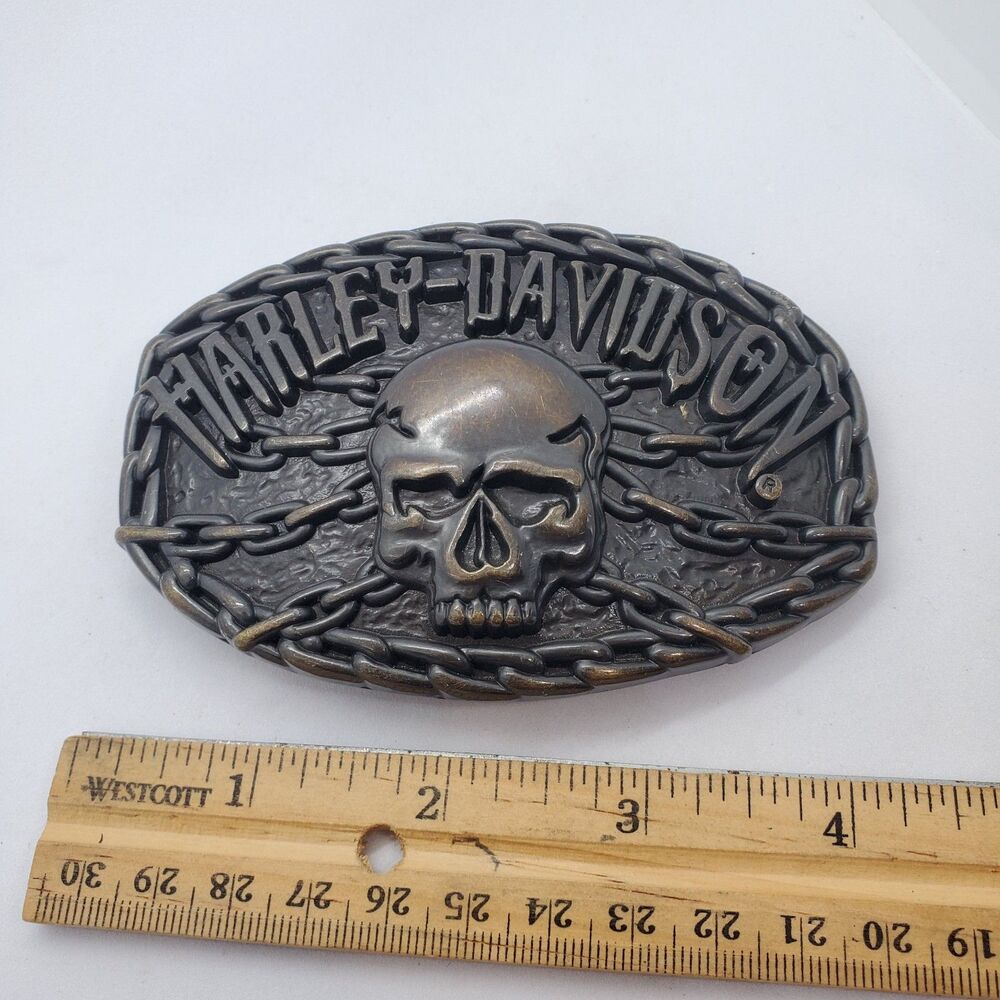 Harley Davidson Skull and Chains 2009 Belt Buckle